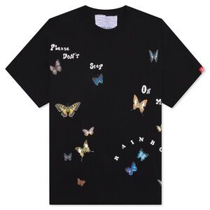 Jungles Jungles T-Shirt Please Don't Step On My Rainbow Butterflies Medium